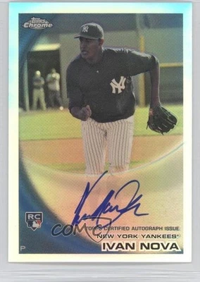 2010 Topps Chrome Rookie Auto Refractor /499 Ivan Nova #214 Auto RC - Image 1 of 2