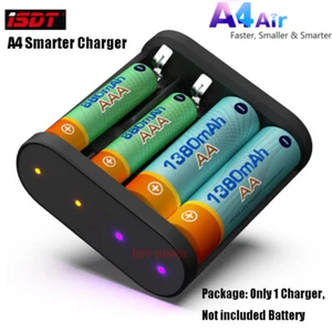 Actualización ISDT A4 Air 10W 1.5A CC Cargador de batería inteligente para AA AAA NiMH 10500 12500 - Imagen 1 de 10