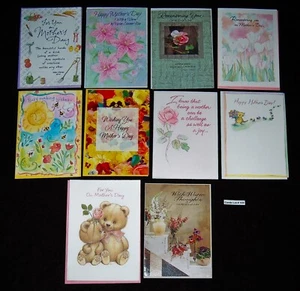 VINTAGE 10 Cards Mother's Day GIBSON 1990's NEW IN ENVELOPES! Lot#108 - Bild 1 von 11