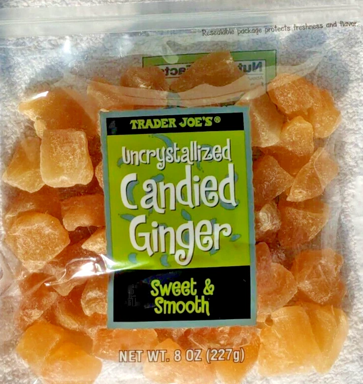 Jengibre confitado sin cristalizar Trader Joe's 8 oz (227 g) Foto 1 de 4