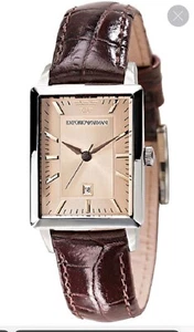 Orologio Emporio Armani Ar2420 acciaio con cinturino In Pelle Da Donna Raro - Foto 1 di 9