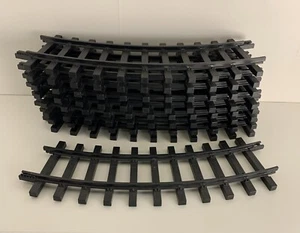 Vtg New Bright 1986 Train Tracks Lot of 9 Curved 13.5" - Picture 1 of 11