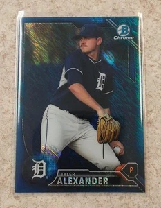 2016 Bowman Chrom Tyler Alexander blau schimmernder Refraktor - Bild 1 von 1