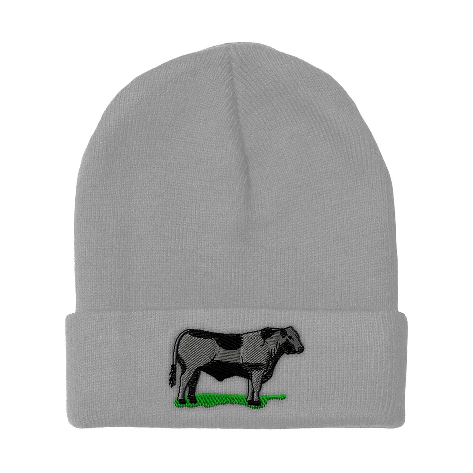 Gorros para Hombre Western Granja Animal Vaca Ganado Angus Bull Acrílico Calavera Gorra Foto 1 de 1