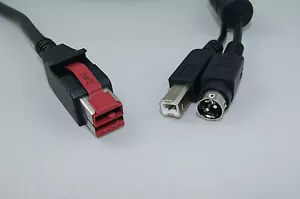 Cavo USB 24 V alimentato cavo dati EPOS 1,8 M Hosiden & USB B, IBM, CYBERDATA - Foto 1 di 6
