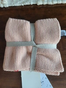 ❤️Nicole Miller Home Peach Kitchen 4 toallas de plato 100 % algodón 10" x 10" nuevas con etiquetas  - Imagen 1 de 8