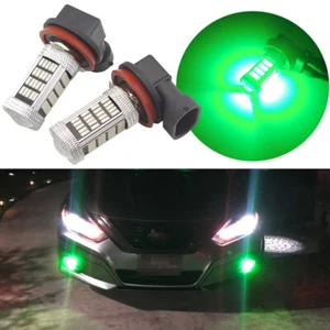 2pcs Bright Green 92-SMD LED Bulbs H11 H8 H9 Car Pickup Truck Fog Light Fog Lamp - Picture 1 of 9