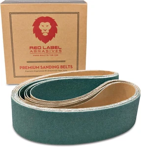 Red Label Abrasives 2 X 36 Inch 80 Grit Metal Grinding Zirconia Sanding Belts, 6 - Picture 1 of 11