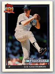 Carta Baseball 1991 Topps - #62 Lee Guetterman New York Yankees MLB - Foto 1 di 2