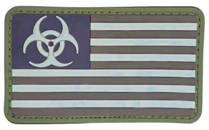 BIOHAZARD SYMBOL FLAGGE MULTICAM MILITÄR TAKTISCH 3D PVC HAKEN MORAL PATCH - Bild 1 von 2