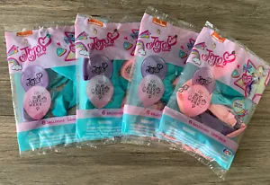 JoJo Siwa 6 Pk Balloons Helium Quality 12 Inch Birthday Party Lot Of 4 Packs New - Picture 1 of 8