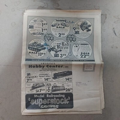 Vintage 1972 America's Hobby Center Print Ad Ephemera Wall Art Decor news paper - Image 1 of 4
