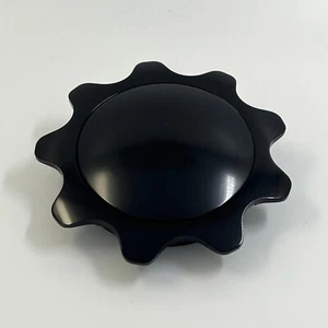 Volante de aluminio Flashpower Billet 9 pernos botón de bocina negro liso - Imagen 1 de 4