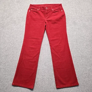 Ann Taylor Loft Hose Damen 8 Petite Red Cord Original Bootcut Mid Rise - Bild 1 von 19
