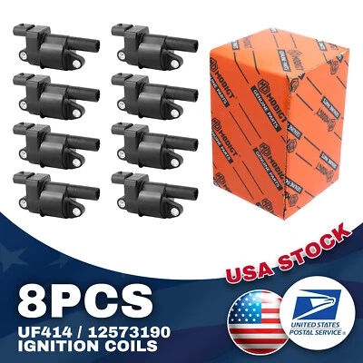 8pcs OEM UF414/12573190 Ignition Coil For GMC SAVANA 1500/2500/3500/4500 08-15 - Изображение 1 из 4