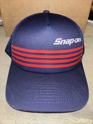 Nuevo - Sombrero Ajustable Original (Licencia) A Presión Azul Marino, Rojo, Blanco Malla Camionero EE. UU. Foto 1 de 4