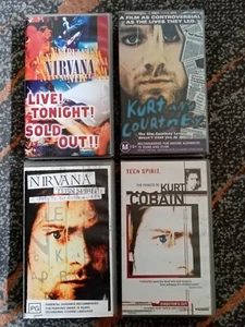 Nirvana x 4 VHS Tapes - Picture 1 of 11
