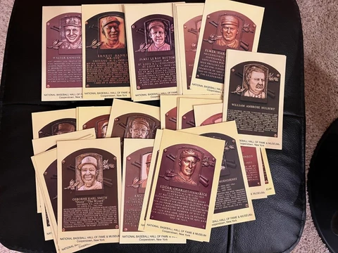 38 CARD ASSORTED LOT OF OFFICIAL BASEBALL HALL OF FAME POSTCARDS * NEW * Cover