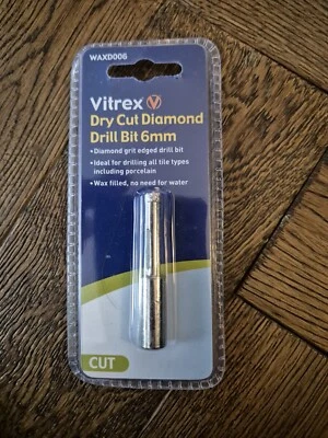 Vitrex Dry Cut Diamond Drill Bit 6mm - WAXD006 - Image 1 of 2