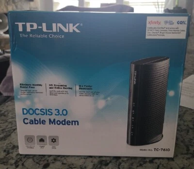 TP-LINK TC-7610 DOCSIS 3.0 Cable Modem - W Power Adapter - Excellent condition  - Image 1 of 4