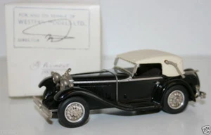 WESTERN MODELS MIKE STEPHENS 1st PROTOTYPE - PLUMBIES - 1936 MERCEDES SS - BLACK - Picture 1 of 3