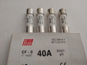 4pcs 40A 500V SIF Fusibile Ceramico cilindrico 14x51 - Imagen 1 de 1