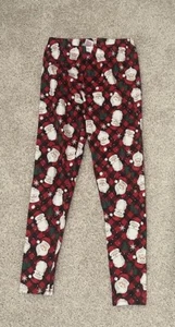 No Boundaries rot schwarz grün & weiß Weihnachtsmann 🙂 Leggings Gr. S (3-5) neu mit Etikett - Bild 1 von 4