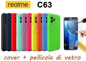 COVER CASE CUSTODIA PROTEZIONE SILICONE OPPO GEL PER REALME C63 + VETRO NUOVE - Zdjęcie 1 z 8