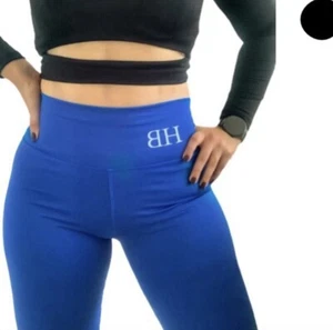 Women’s Blue Athletic Leggings - One Size, Style & Comfort - Picture 1 of 4