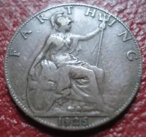 1925 BRITISH FARTHING IN FINE CONDITION - Picture 1 of 2
