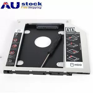 9.5mm Universal SATA 2nd HDD SSD Hard Drive Caddy for CD/DVD-ROM Optical Bay - Picture 1 of 7