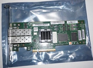 Scheda PCIe LSI Logic a doppia porta 4 Gbps FC Fibre Channel per Mac (LSI7204EP) - Foto 1 di 2