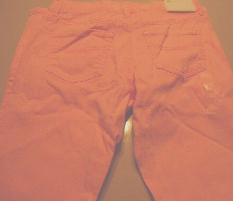 NUEVO CON ETIQUETAS NIÑAS GAP 1969 JEANS DE MEZCLILLA SÚPER AJUSTADOS ESTAMPADO FLORAL TALLA 10 REGULAR-NEON CO Foto 1 de 2