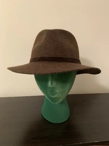 Filippo Catarzi Dark Brown Felt Hat 100% Wool Made In Italy - Picture 1 of 8