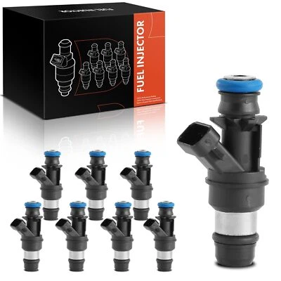 8x Inyectores de combustible para Chevrolet Silverado 1500 1999-2000 GMC Sierra 1500 V8 4,8 L Foto 1 de 4