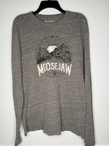 Moosejaw T Shirt Mens Medium Long Sleeve Designed In Detroit Made In USA - Picture 1 of 4
