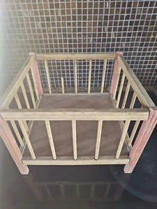 Vintage Wooden Baby Doll's Playpen Handcrafted 1950’s - Picture 1 of 7