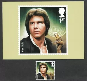 Star Wars-Han Solo sello oficial y postal - Royal Mail 2015 mnh-Cine - Imagen 1 de 2