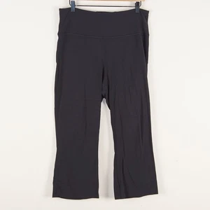 Lululemon Groove Super High Rise 23" Crop Black Leggings Womens Sz 14 - Picture 1 of 10