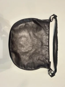GUCCI Vintage Black/Brown Leather Shoulder Bag EUC Hobo(READ DESCRIPTION) - Picture 1 of 5