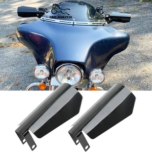 Protector de manos negro para motocicleta para Harley Touring Street Glide - Imagen 1 de 13