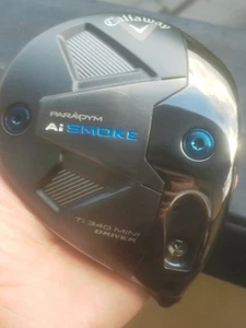 Callaway PARADYM Ai Smoke Ti340 Mini 11.5° Driver Head Only With Head Cover RH - Picture 1 of 8