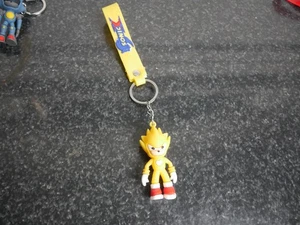 Super Sonic The Hedgehog Gummi Schlüsselanhänger Schlüsselring Neu! - Bild 1 von 3