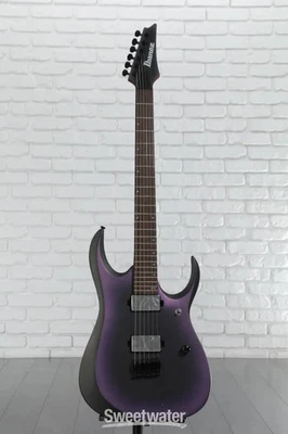Ibanez Axion 标签 RGD61 电吉他 - 黑色 Aurora Burst 哑光 — 第 1/4 张图片