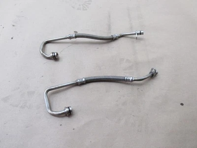 Audi RS7 C7 2016 4.0L Left Right Turbocharger Oil Tube Line Hose Pipe Set 12-18* - Image 1 of 4