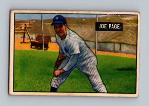 1951 Bowman #217 Joe Page LOW GRADE Vintage Baseball Card - Picture 1 of 2