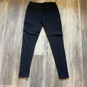 The Limited Black Stretch Dress Leggings Size Small Piping Front & Back Leg Y2K - Picture 1 of 11