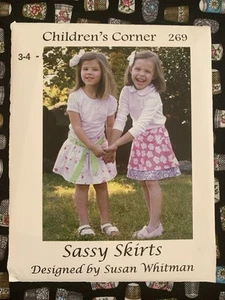 *OOP* Children’s corner # 269  “Sassy Skirts” Sz 3-4-5 Uncut & FF - Picture 1 of 3