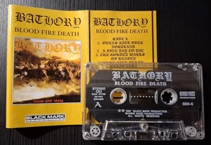 Bathory – Blood Fire Death 1994 MC Cassette - Polish Press RARE!!! - Picture 1 of 2
