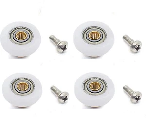 Shower Door Rollers Metal Alloy Wheels for The Bathroom Pan Glass Sliding Door - Picture 1 of 5